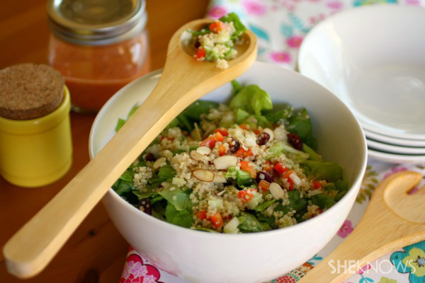 Quinoa and Cranberry Salad with Tomato Vinaigrette