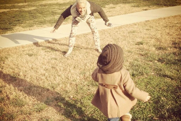 Pink and her daughter Willow