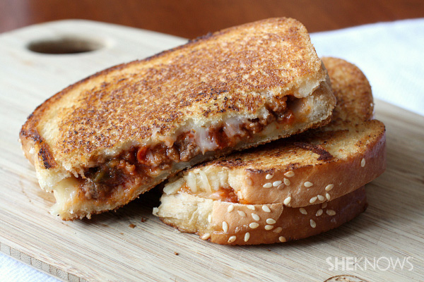 sloppy joe grilled cheese