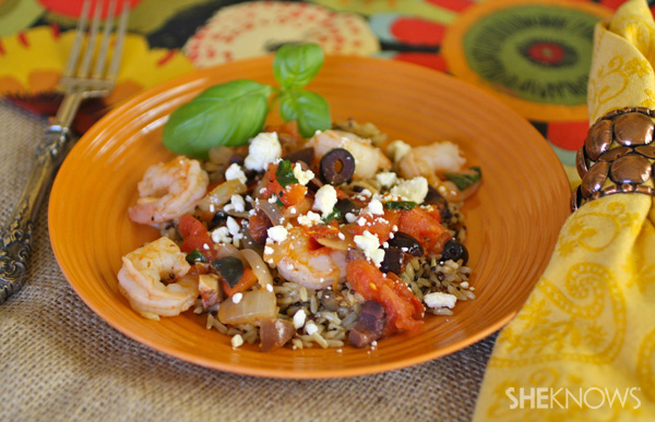 Greek-style shrimp