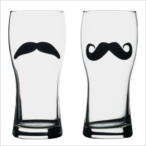 Moustache beer mugs