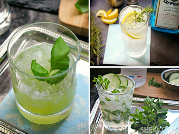 3 Herb infused cocktail recipes