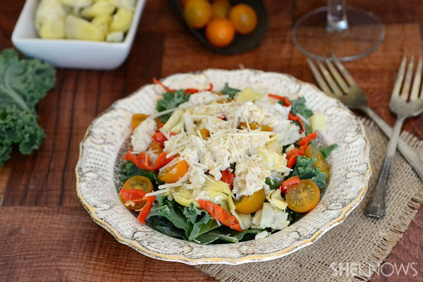 Crab & artichoke salad