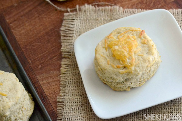 Mile high cheesy biscuits