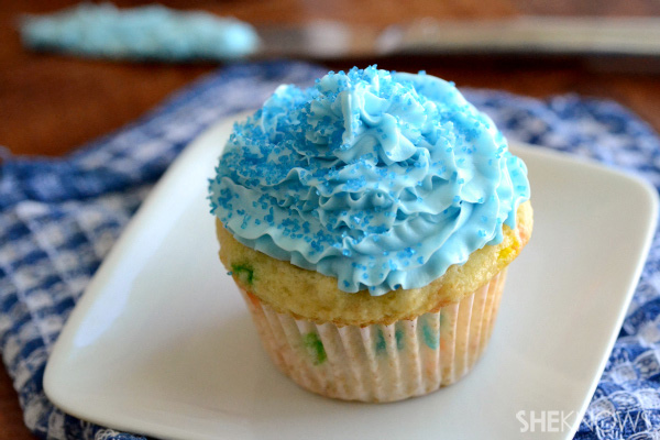 Blue man cupcakes