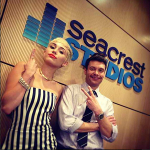 Miley Cyrus and Ryan Seacrest on Instagram