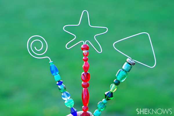 DIY beaded bubble wands