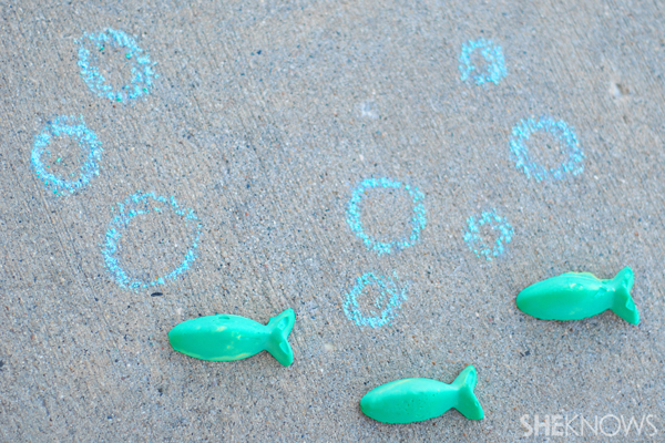 Homemade sidewalk chalk