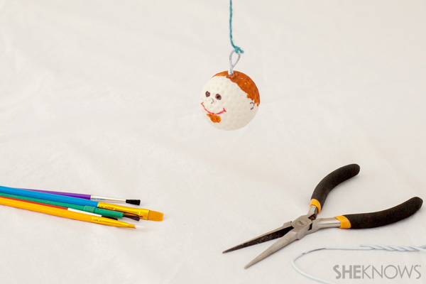 Golf ball ornament - Father's Day craft