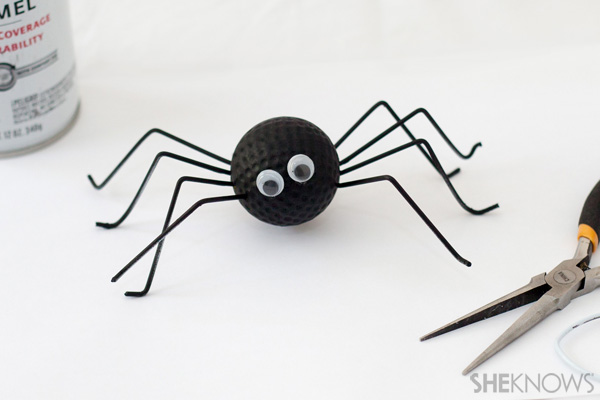 Spider golf ball craft - Father's Day crafts
