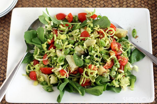 Farmers market salad with tarragon vinaigrette