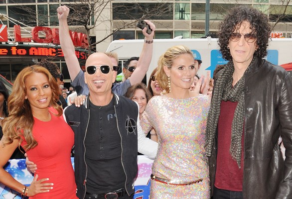 The judges of America’s Got Talent drew an enormous crowd in Los