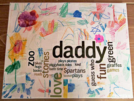 father's day picture canvas ideas