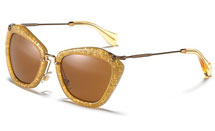 Miu Miu Catwalk Sunglasses with Thin Temple
