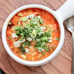 buffalo chicken soup with orzo