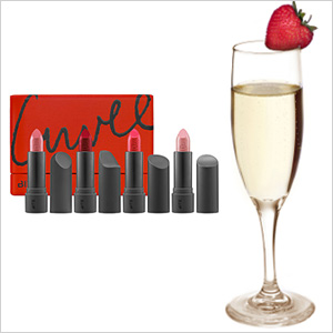 Champagne cocktail & Bite Beauty