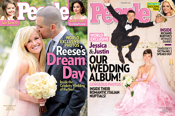 Pink Celebrity Wedding Dresses