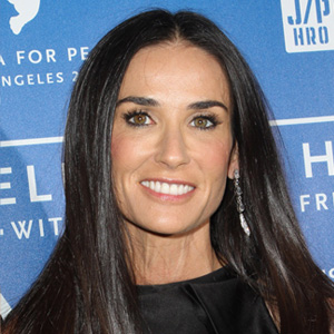 Square face -- Demi Moore