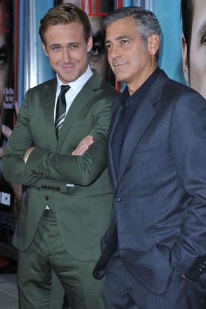 George Clooney and Ryan Gosling