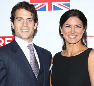 Henry Cavill and Gina Carano