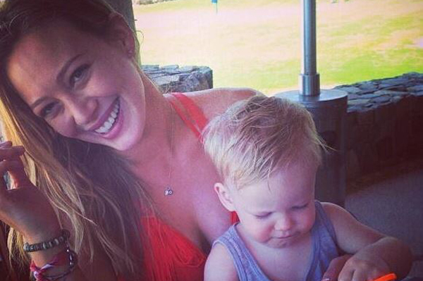 Hilary Duff and Luca