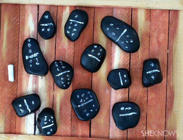 How to make a chalkboard rock game kit