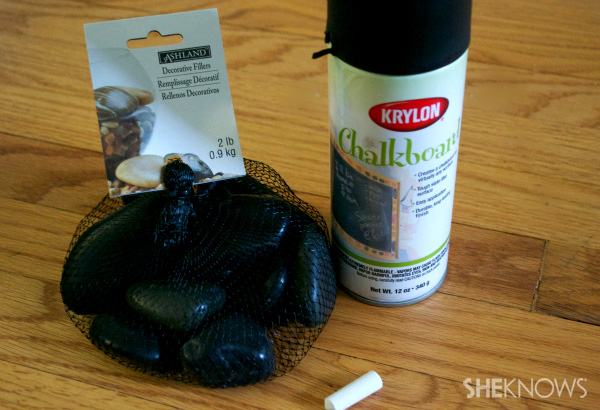 How to make a chalkboard rock game kit
