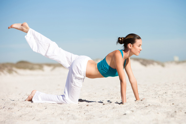 Woman doing yoga