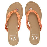 Braided flip flops