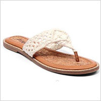 Crochet flip flops