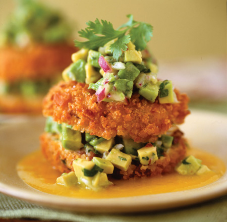 Crab and avocado