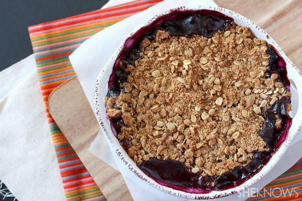 Blueberry peach crisp recipe