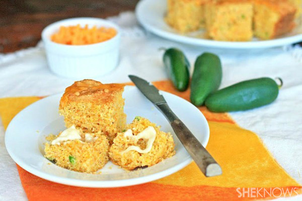 Gluten-free jalapeño cheddar cornbread