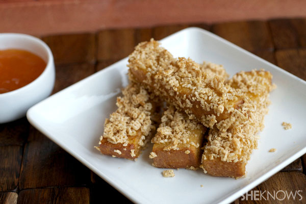 Whole wheat French toast sticks and fruit dipping sauce