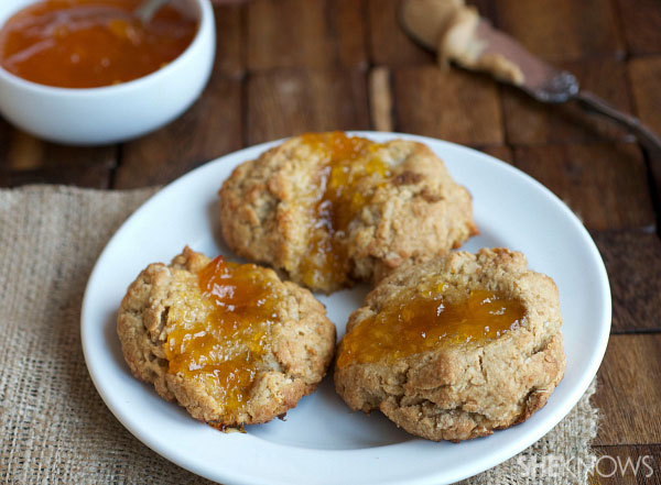 Peanut butter and jam scones