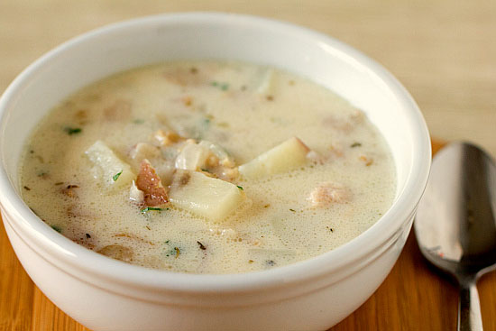 Brown Eyed Baker clam chowder