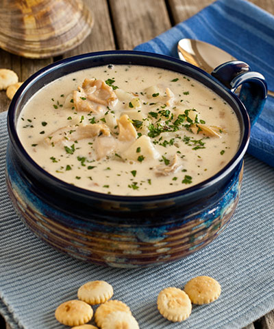 Family Feast clam chowder
