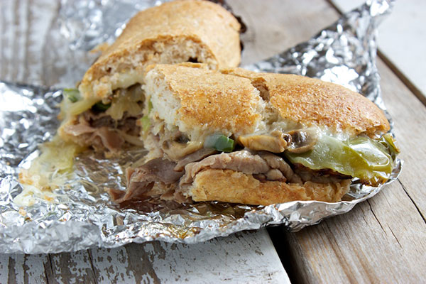 Cheri of Kitchen Simplicity Philly cheesesteak