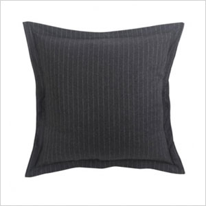 pinstriped wool pillow cover
