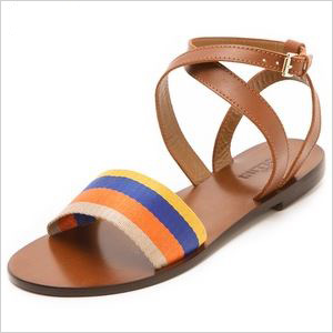 Striped sandal