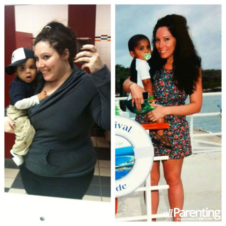 Charlene before and after with Charlie