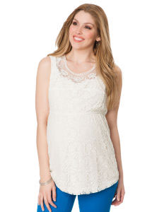 Sleeveless Empire-Waist Maternity Blouse from Motherhood Maternity