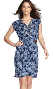 Michael Kors Parasol Faux Wrap Dress