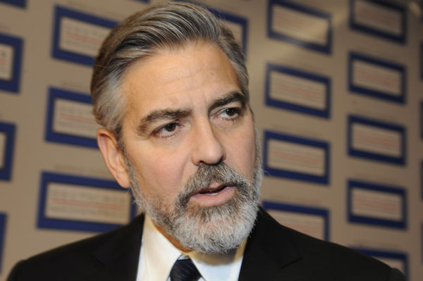 George Clooney ball ironing