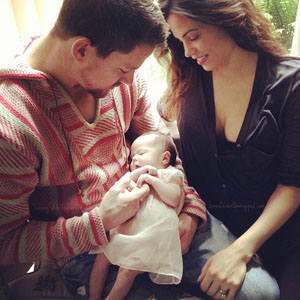 Channing Tatum, Jenna Dewan-Tatum and baby Everly
