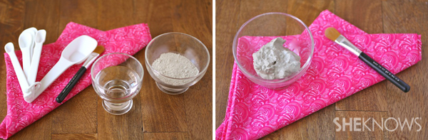 Natural clay mask for pore treatment