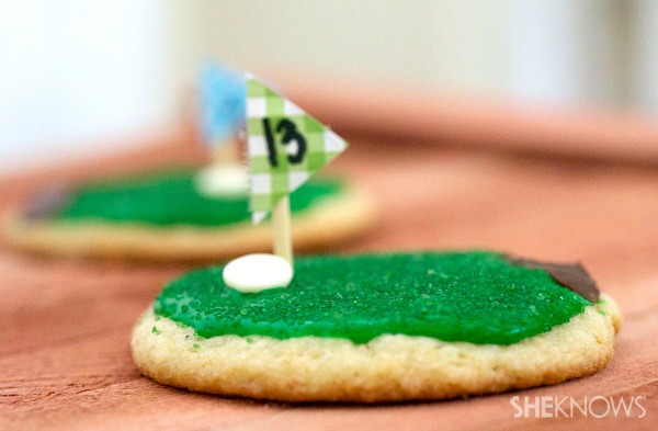 Hole in one golf cookie
