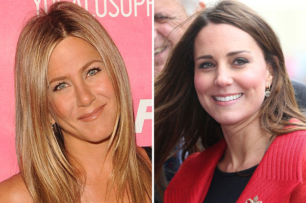 Jennifer Aniston and Kate Middleton