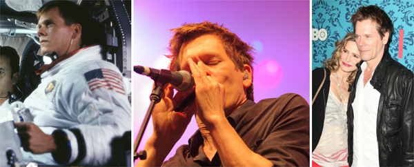 Kevin Bacon in Apollo 13, Kevin Bacon performing, Keving back with wife