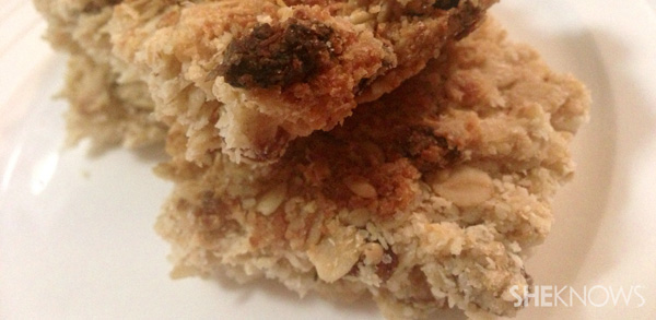 Healthy muesli oat slice